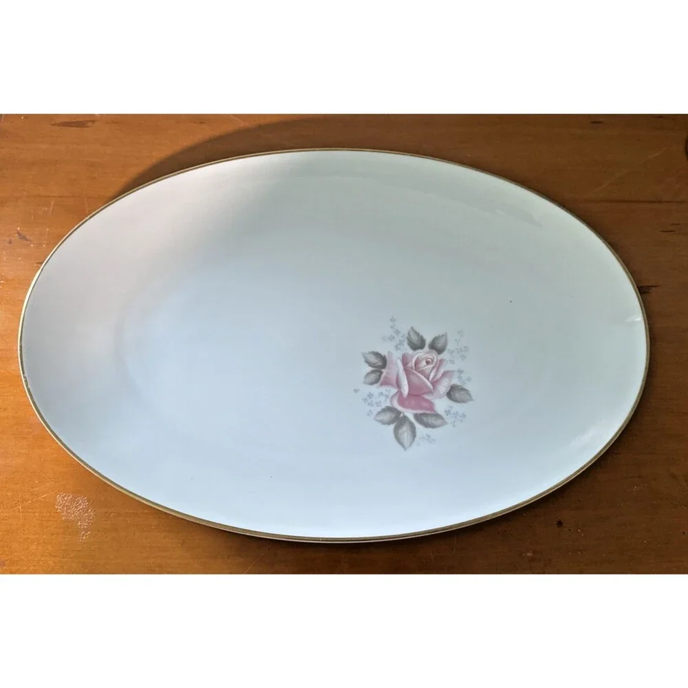 Noritake China Pink Rose Roseville #6238 16